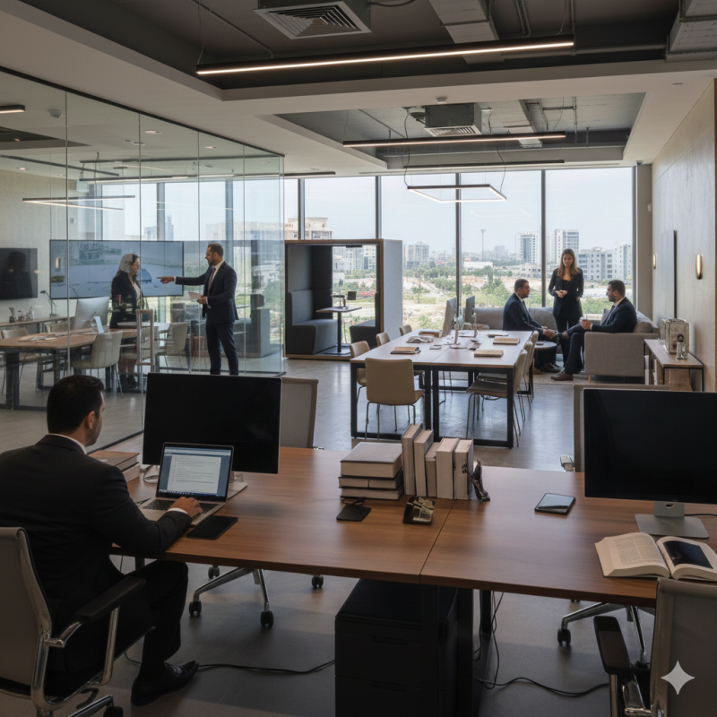 השכרת משרדים לעורכי דין בחריש - חללי עבודה מקצועיים ומותאמים במיוחד | פינה לשבת