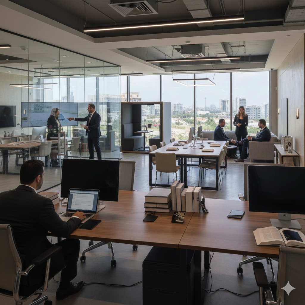 השכרת משרדים לעורכי דין בחריש – חללי עבודה מקצועיים ומותאמים במיוחד | פינה לשבת