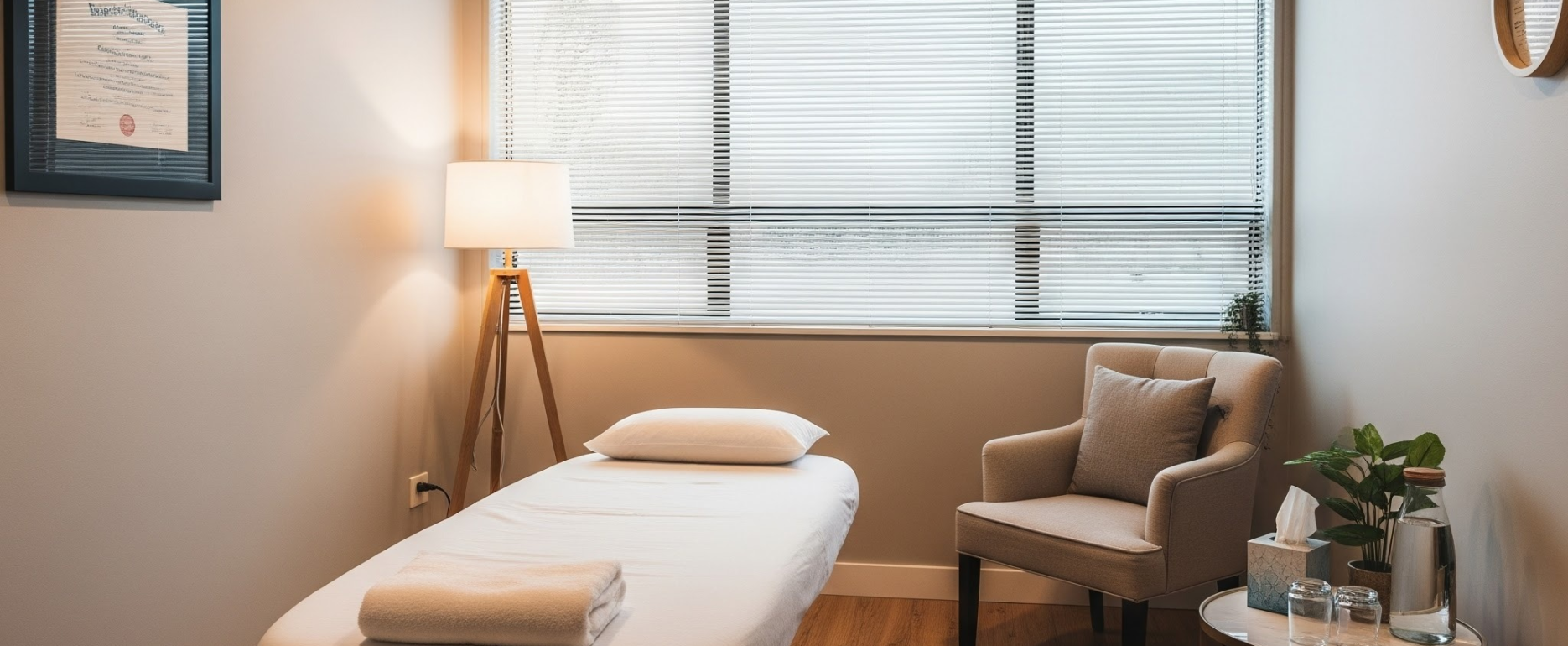 קליניקה להשכרה לפי שעה בחריש - עם אופציה להכניס מיטת טיפול אישית