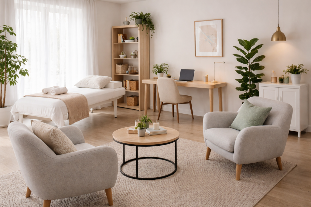 : קליניקה להשכרה בחריש: חללי טיפול מעוצבים ודיסקרטיים | פינה לשבת