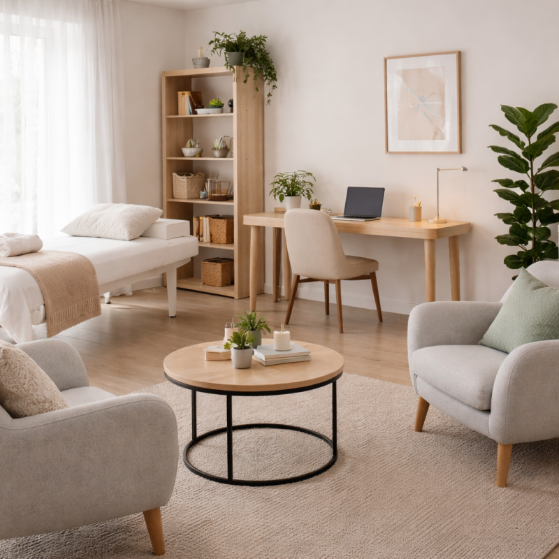 : קליניקה להשכרה בחריש: חללי טיפול מעוצבים ודיסקרטיים | פינה לשבת