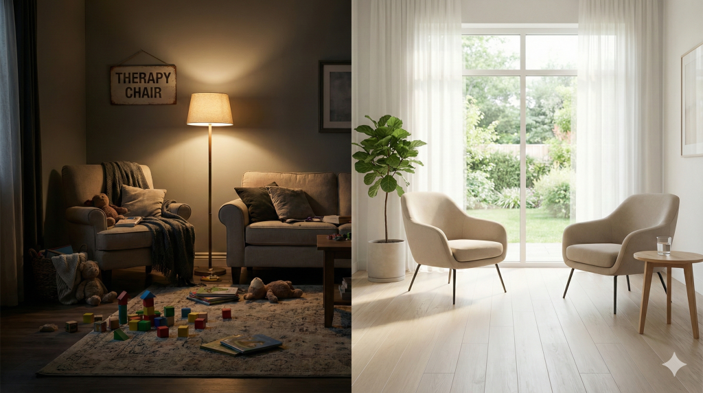 כשהקליניקה היא חדר בבית, גם אם הדלת סגורה והבידוד מצוין, האנרגיה הזו נשארת בתוך הבית. היא מחלחלת למסדרון, למטבח, ולפעמים גם לחדר השינה שנמצא מעבר לקיר.